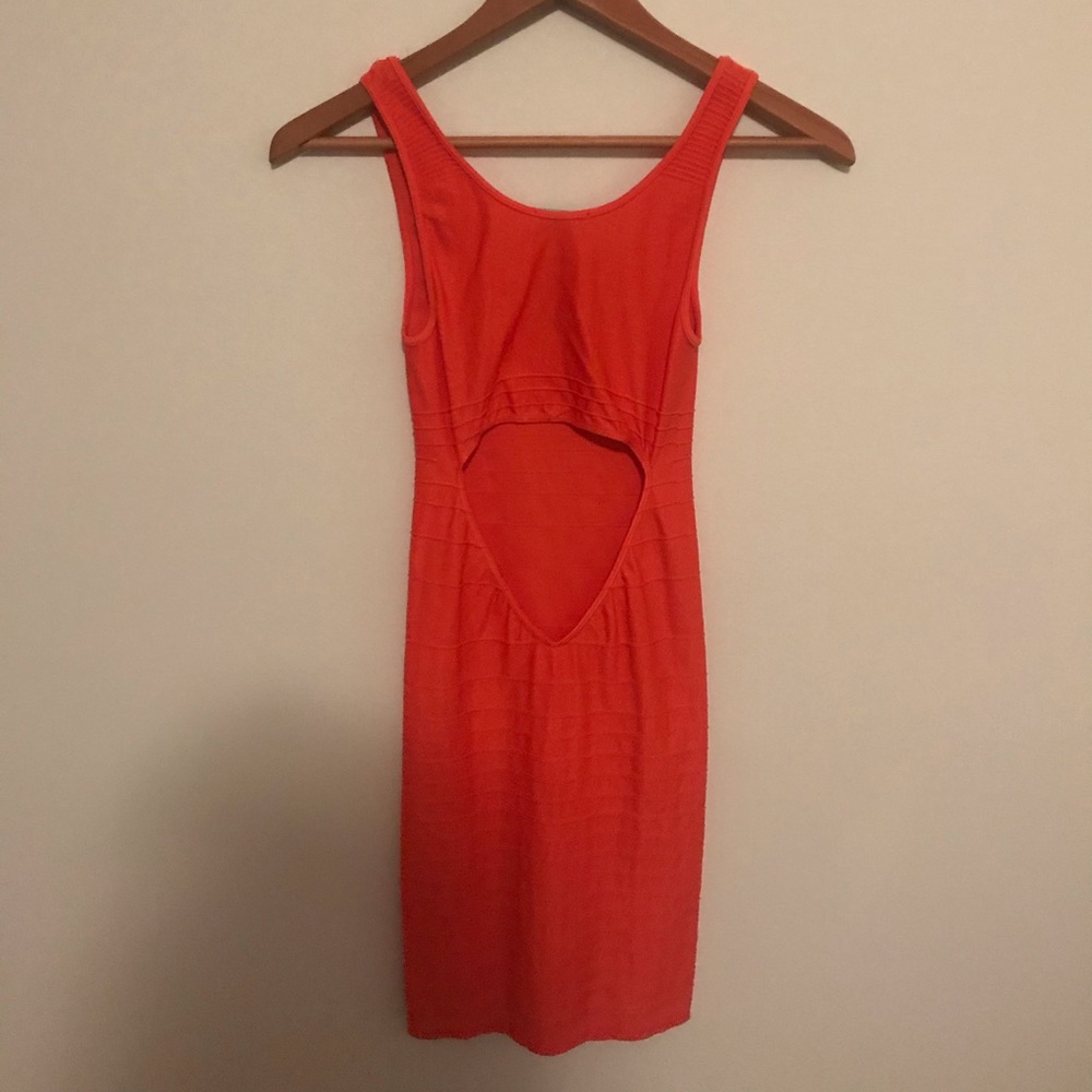 Bebe, Formfitting, Ribbed Mini Dress - Picture 3 of 5